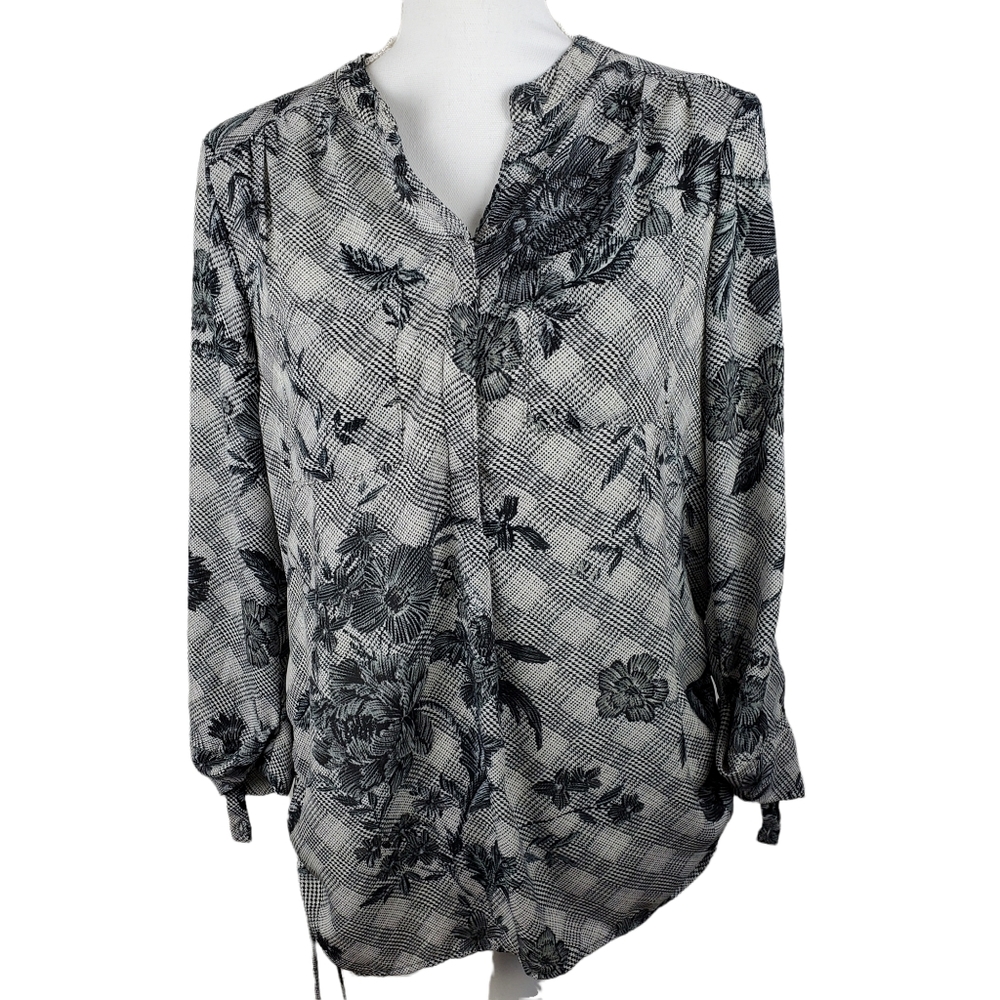 Roz & Ali side gathered rollup tunic S